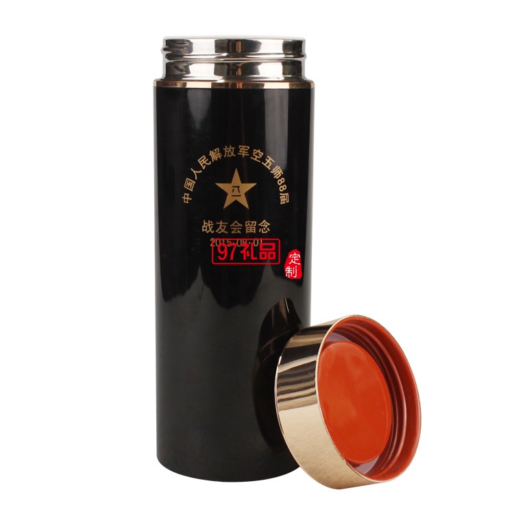 新款商務(wù)不倒杯 真空杯 保溫杯 車(chē)載杯 解放軍紀(jì)念品定制