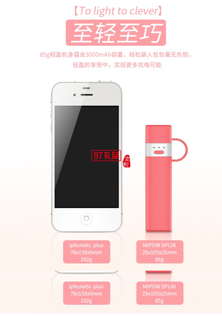 口紅多功能移動(dòng)電源  usb數(shù)據(jù)線 蘋(píng)果充電線 可定制logo