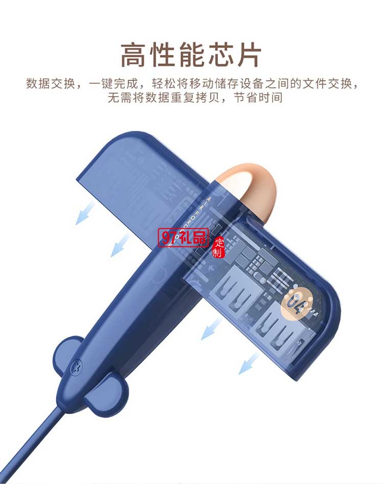 創(chuàng)意賽斯定制USB2.0分線器電腦一拖四集線器筆記本多接口hub轉換器