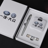 U盤、簽字筆、移動(dòng)電源套裝高檔商務(wù)禮品定制